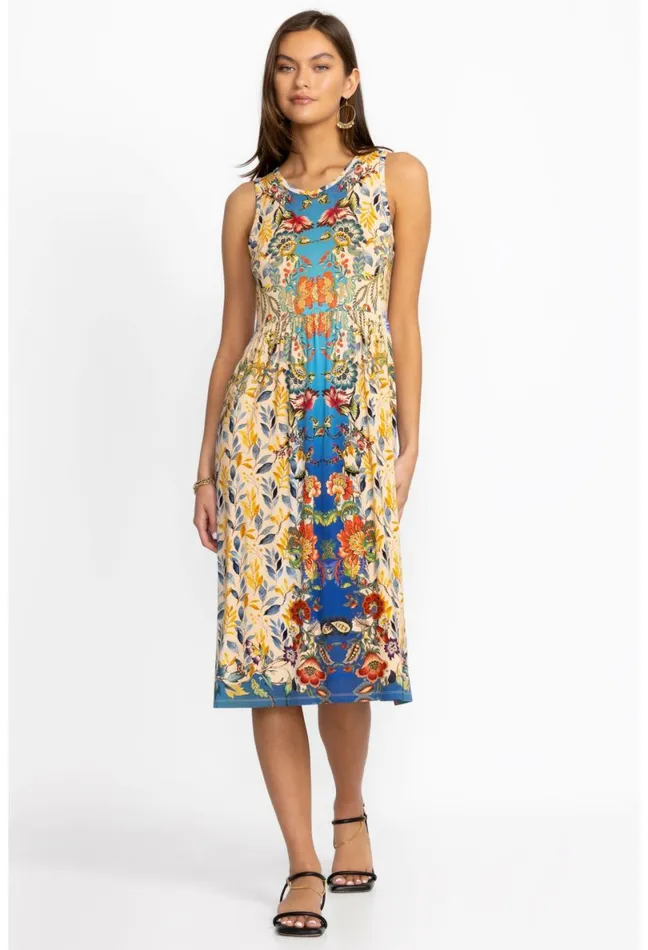 Women Johnny Was Dresses Blu Easy Fit Tank Dress Blu