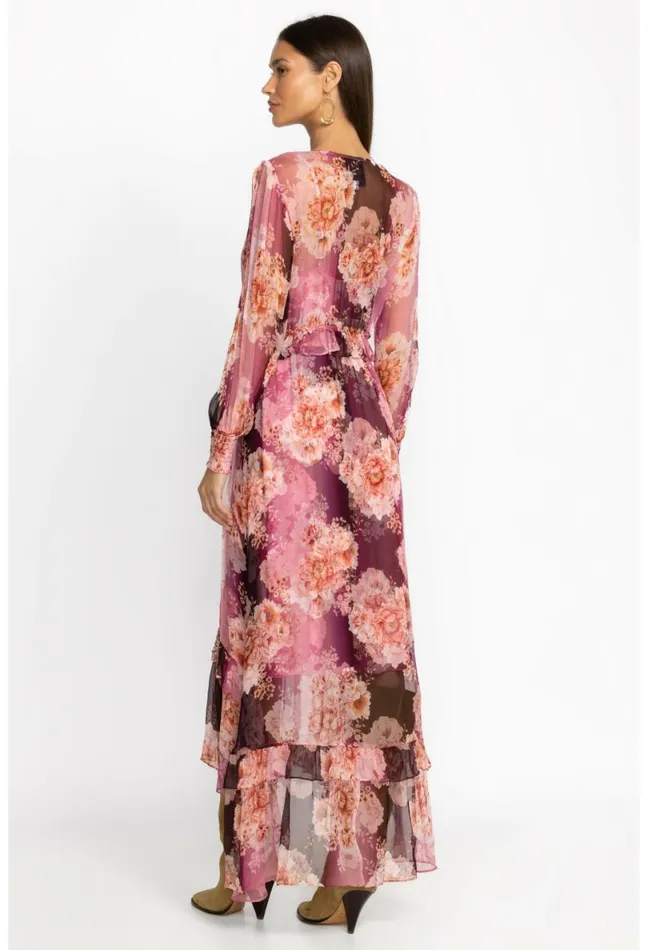 Women Johnny Was Dresses Carina Silk Maxi Dress Carina
