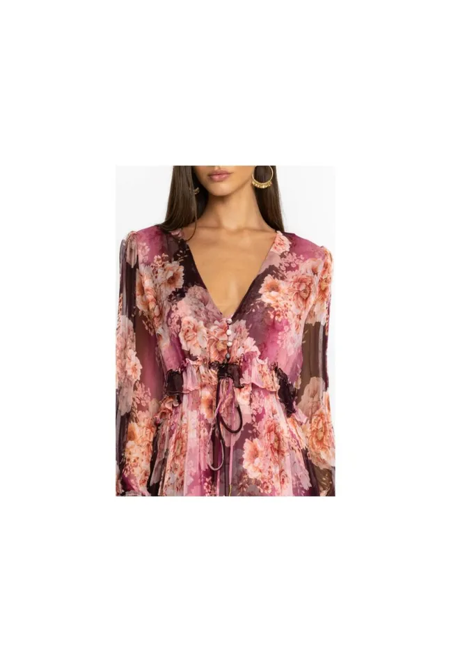 Women Johnny Was Dresses Carina Silk Maxi Dress Carina