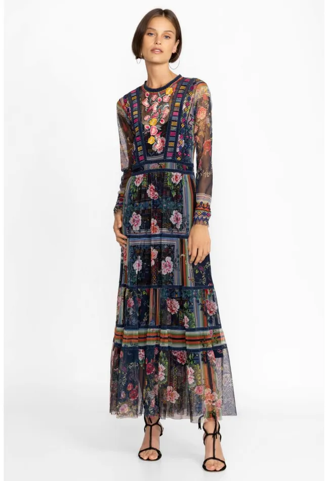 Women Johnny Was Dresses Dayana Mesh Dress Multi