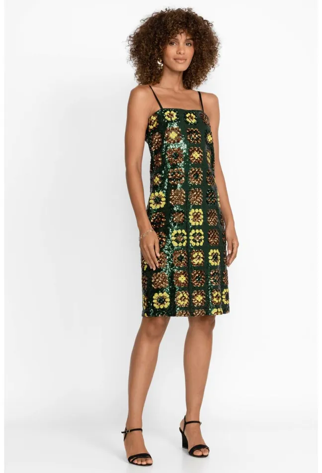 Women Johnny Was Dresses Gemini Sequin Mini Dress Multi