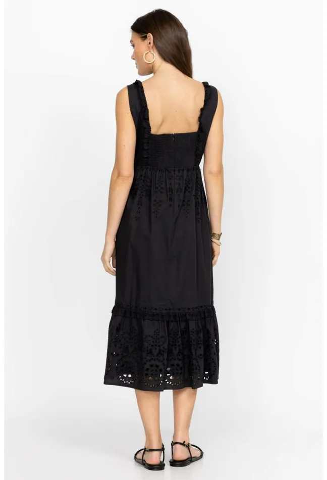 Women Johnny Was Dresses Jesminda Midi Dress Black
