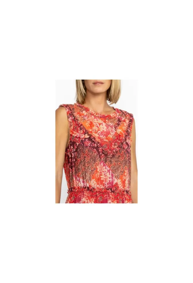 Women Johnny Was Dresses Josephina Mesh Midi Dress Josephina