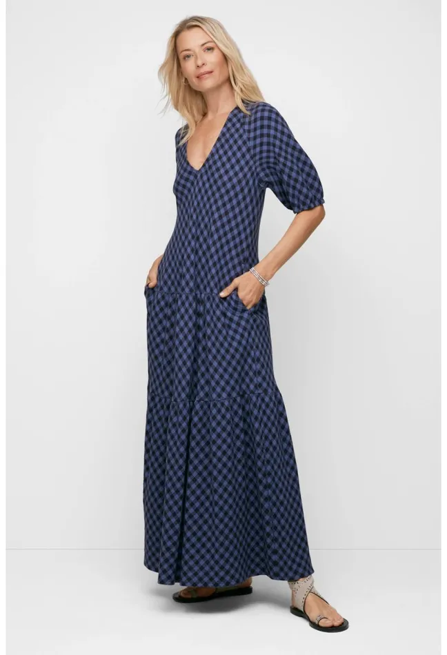 Women Johnny Was Dresses V Neck Tier Dress Multi