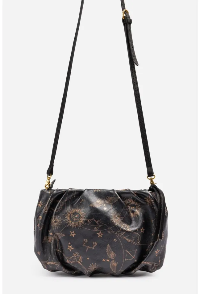 Women Johnny Was Handbags Bijou Ruched Italian Leather Crossbody Multi