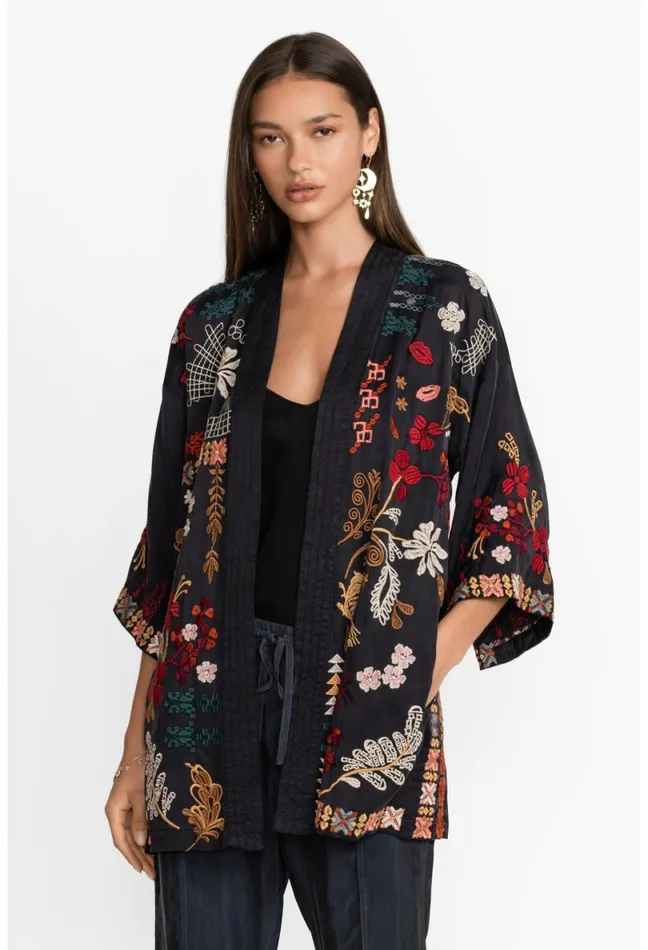 Women Johnny Was Kimonos Zuzu Kimono Black