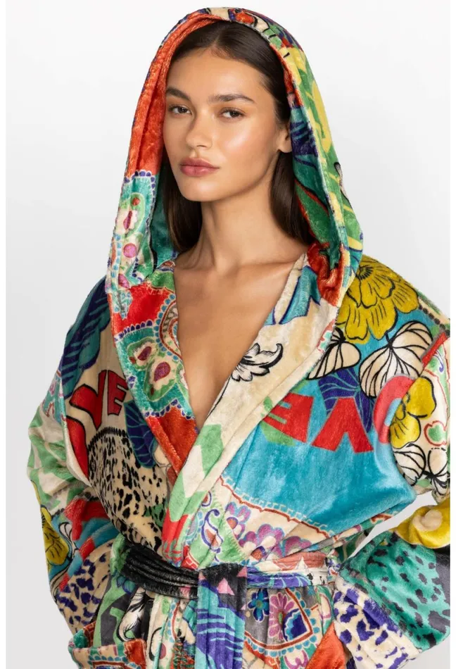 Women Johnny Was Sleepwear Cozy Robe Love