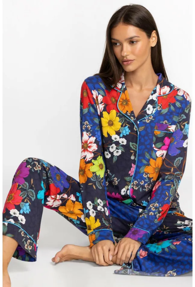 Women Johnny Was Sleepwear The Carly Pj Set Dreamer Noir