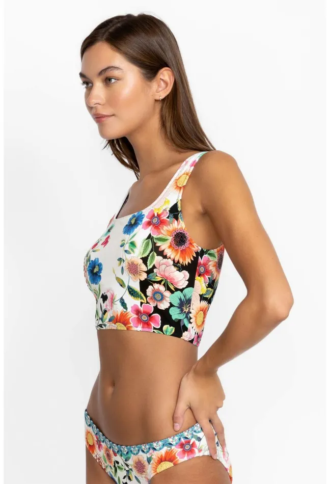 Women Johnny Was Swim and Resort Evening Palace Tank Bikini Top Evening