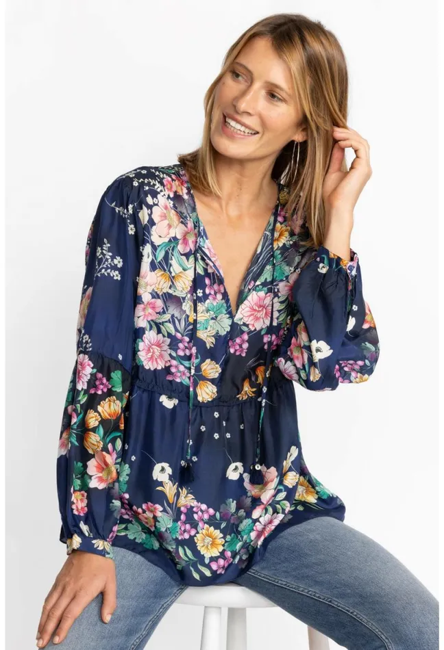 Women Johnny Was Tops Bursting Echo Blouse Bursting