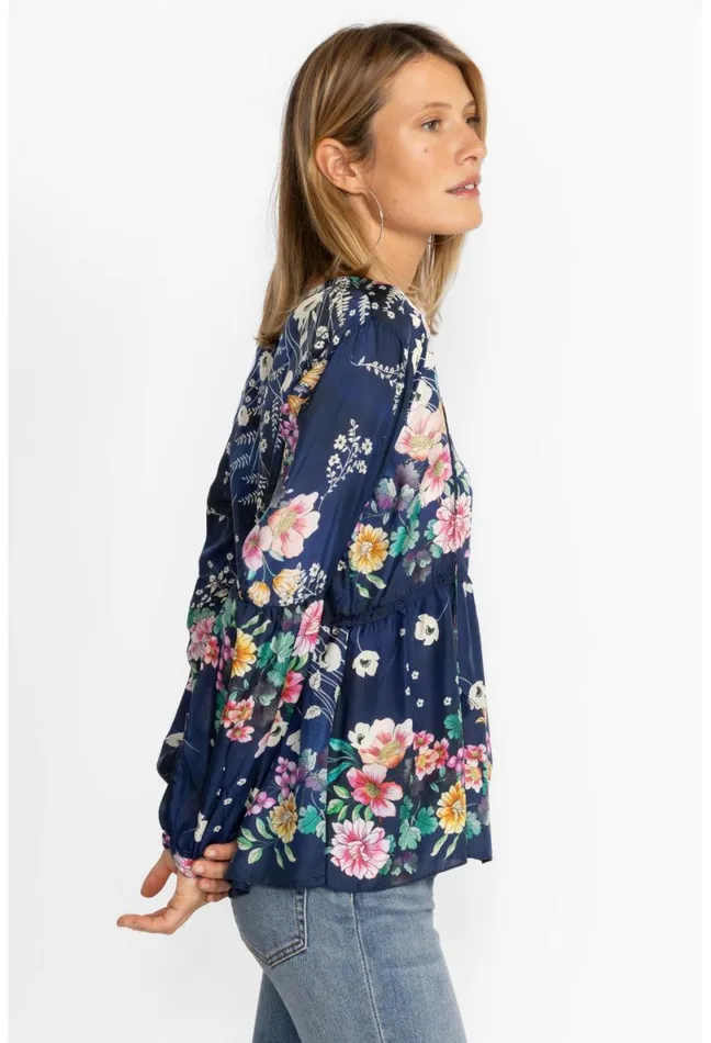 Women Johnny Was Tops Bursting Echo Blouse Bursting