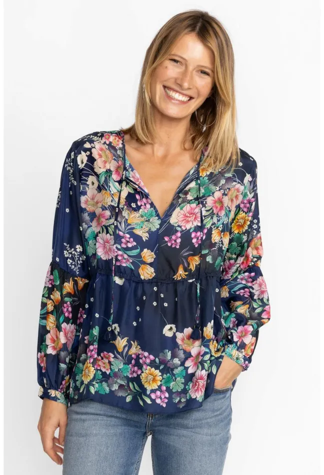 Women Johnny Was Tops Bursting Echo Blouse Bursting