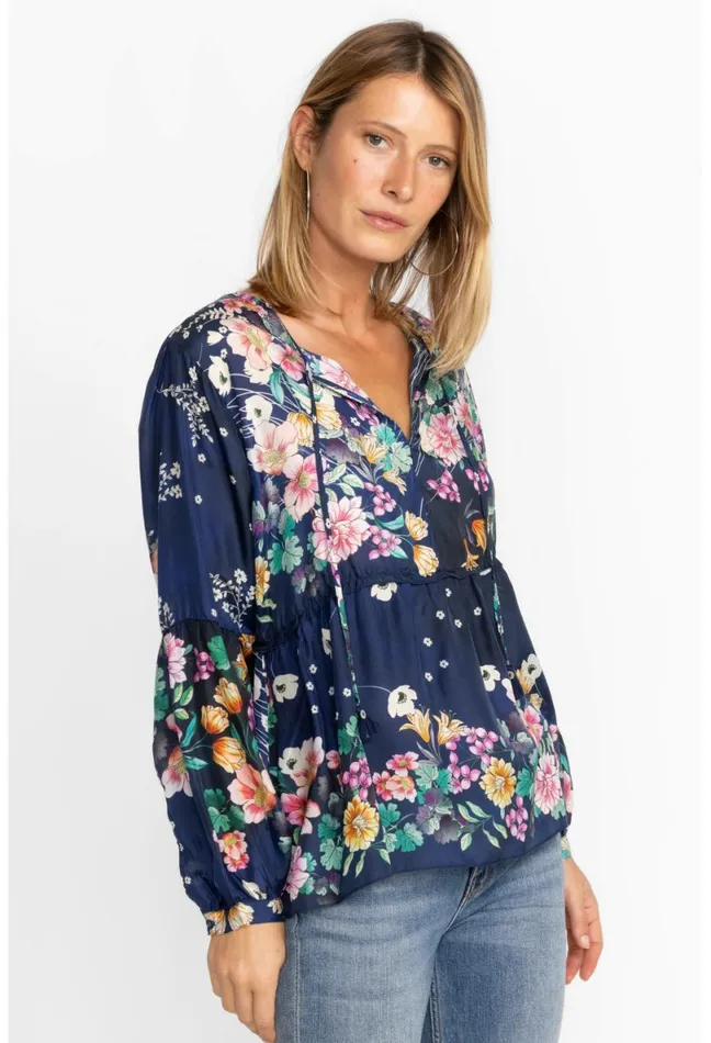Women Johnny Was Tops Bursting Echo Blouse Bursting