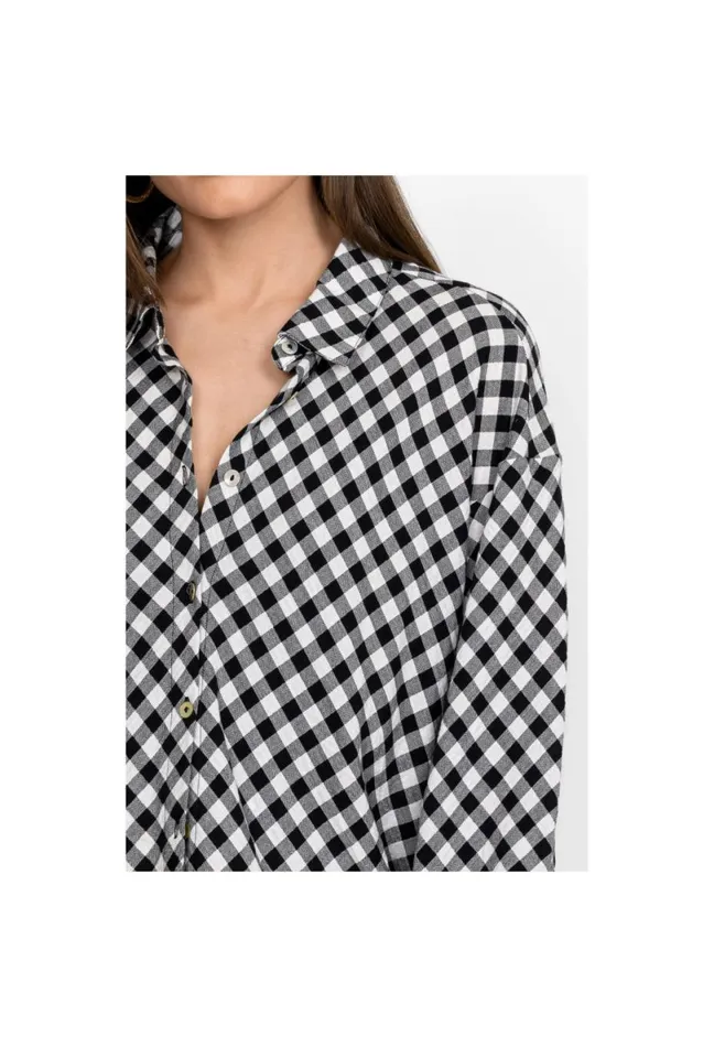 Women Johnny Was Tops High Low Button Shirt Multi