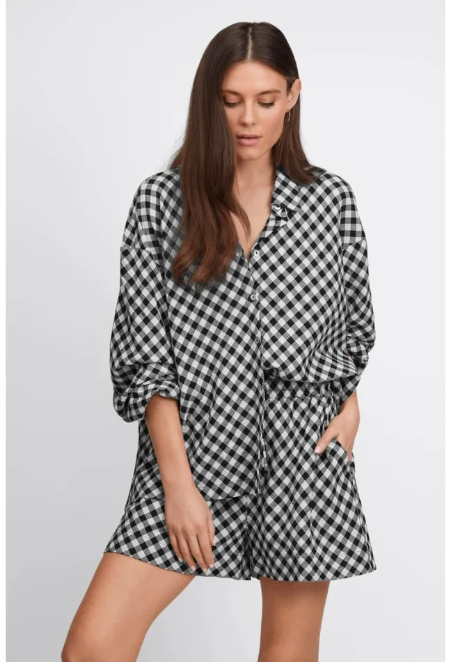 Women Johnny Was Tops High Low Button Shirt Multi