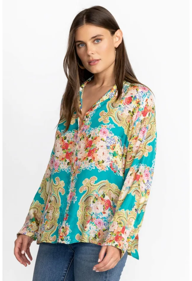 Women Johnny Was Tops Rivoray Arie Button Up Rivoray