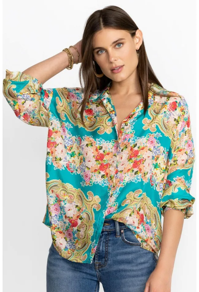 Women Johnny Was Tops Rivoray Arie Button Up Rivoray