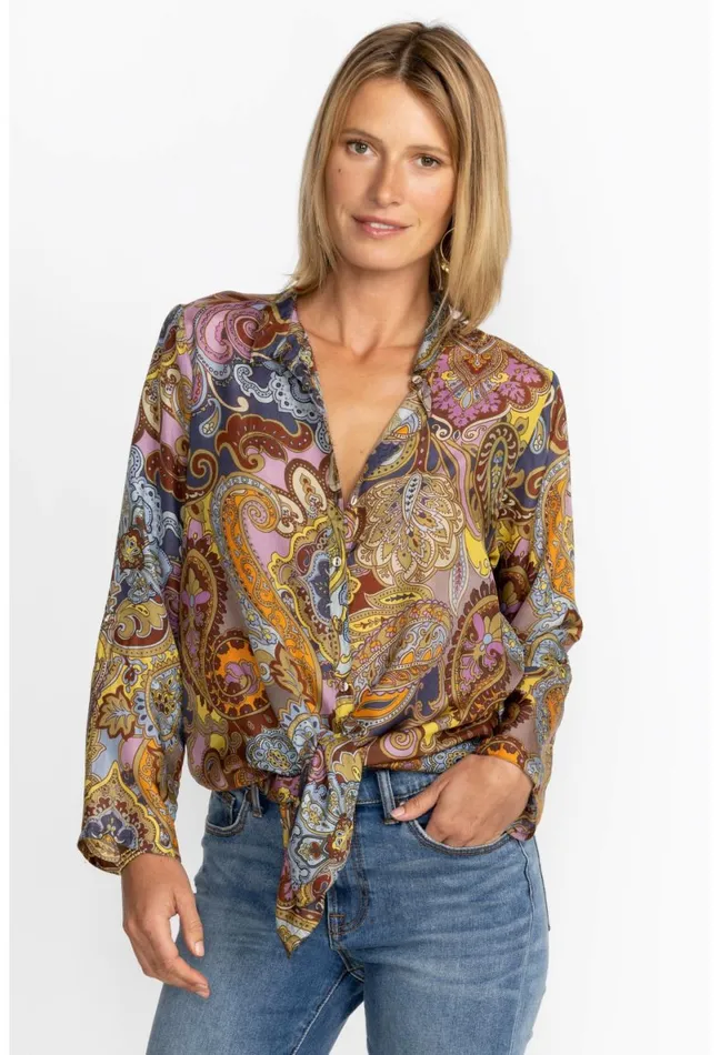 Women Johnny Was Tops Sandalwood Tunic Sandalwood