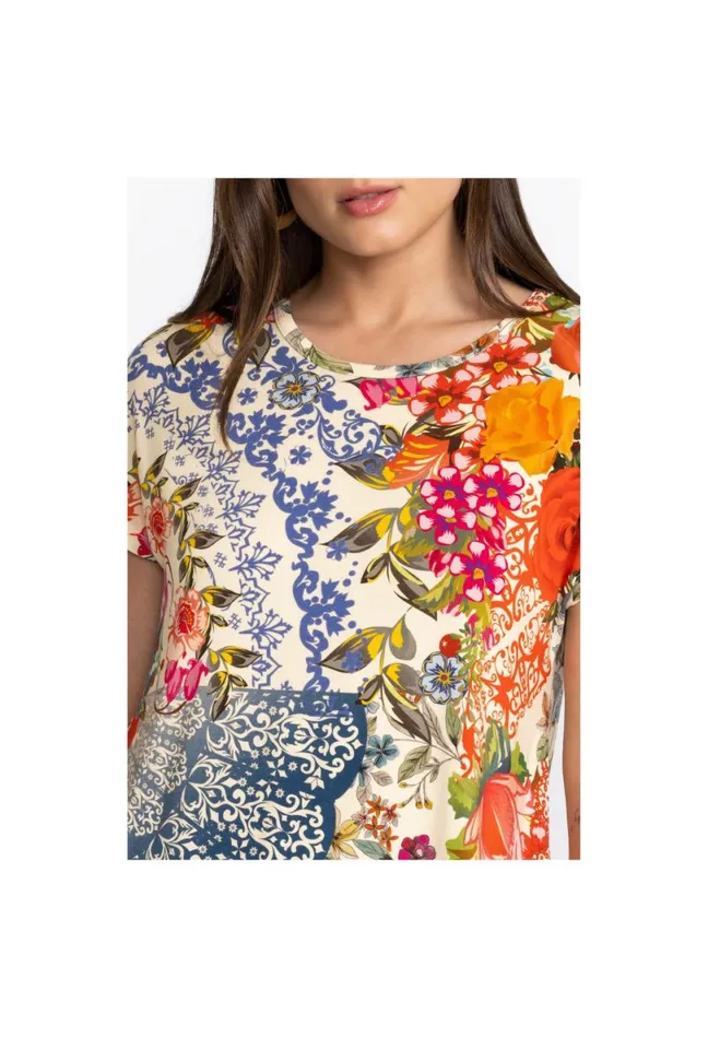 Women Johnny Was Tops Tango Relaxed Dolman Sleeve Tunic Tango