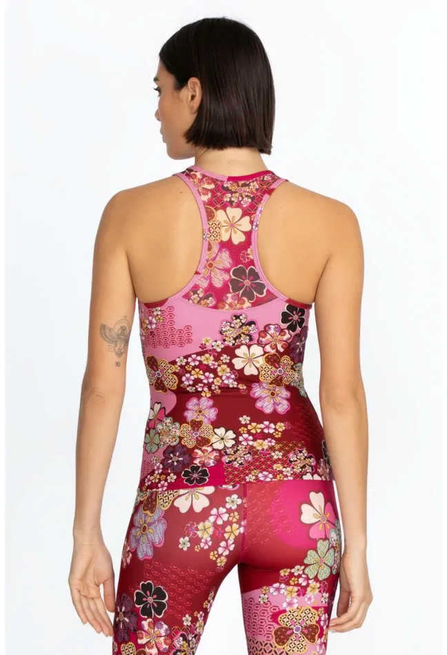 Women Johnny Was Tops Yama Bee Active Mesh Tank Yama