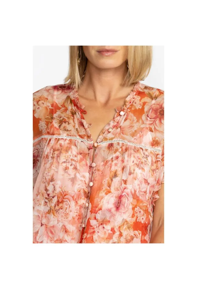 Women Johnny Was Tops Yours Truly Silk Blouse Yours Truly