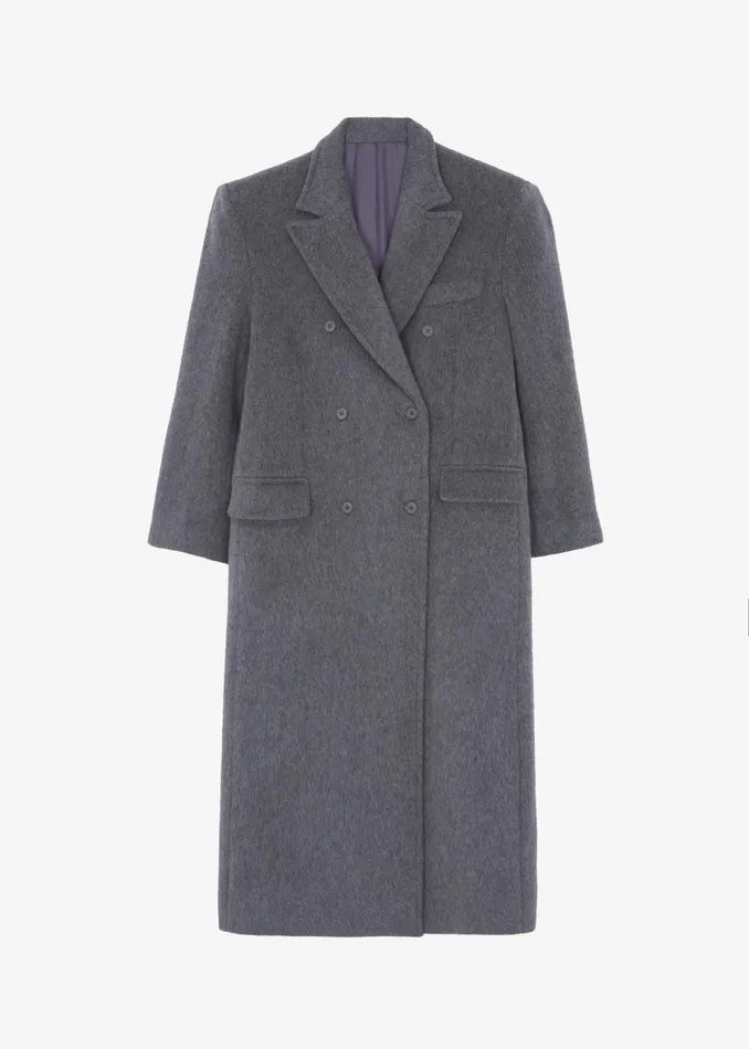 Women Jordan Wool Coat 8211 Grey The Frankie Shop Outerwear