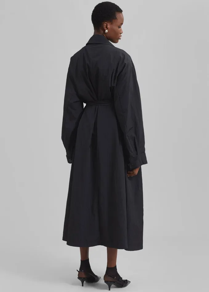 Women Jude Trench Coat 8211 Black The Frankie Shop Outerwear