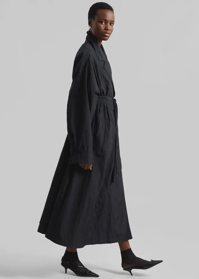 Women Jude Trench Coat 8211 Black The Frankie Shop Outerwear