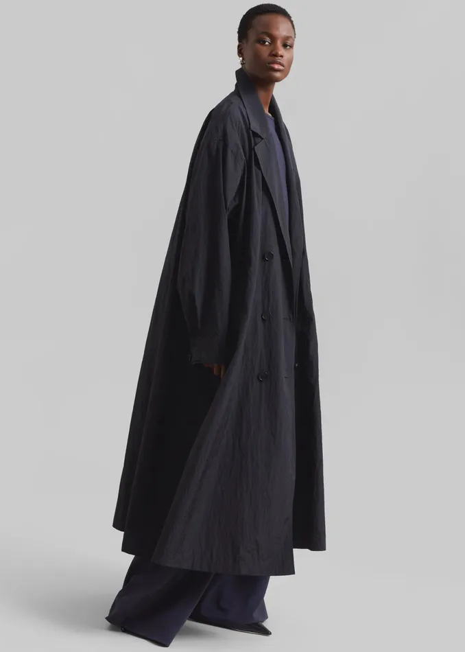 Women Jude Trench Coat 8211 Black The Frankie Shop Outerwear