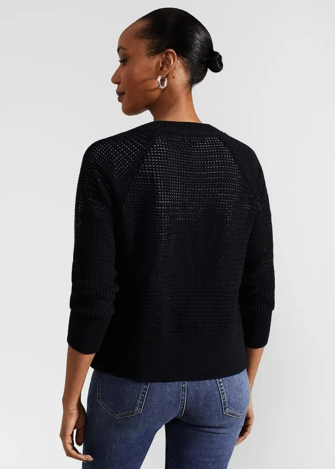 Women Jumpers and Cardigans Hobbs Florentina Cotton Cardigan Hobbs Navy