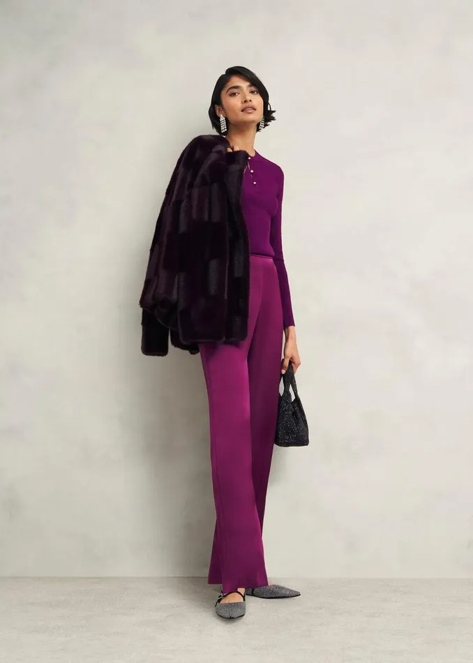 Women Jumpers and Cardigans Hobbs Hayden Jumper Vibrant Purple