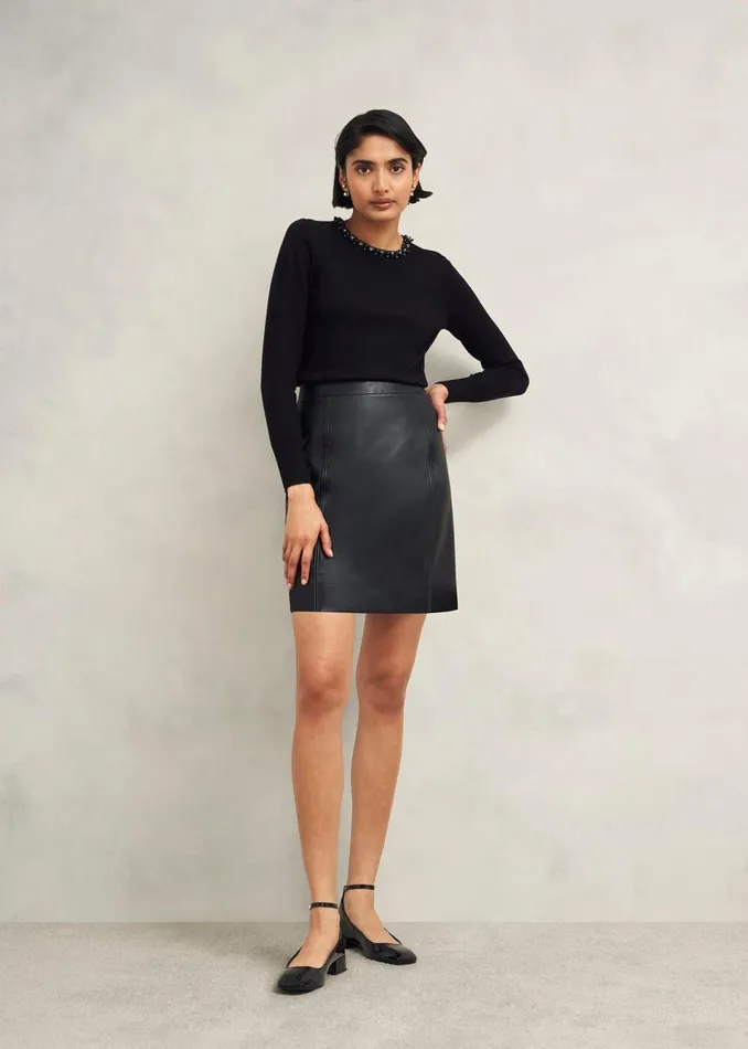 Women Jumpers and Cardigans Hobbs Oakley Beaded Jumper Black
