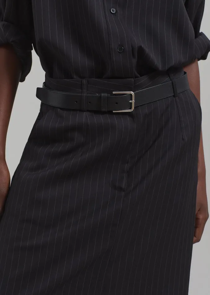 Women Kerry Maxi Skirt 8211 Black Pinstripe The Frankie Shop Bottoms