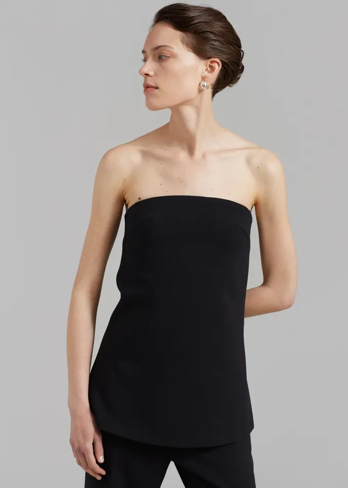Women Kit Strapless Top 8211 Black The Frankie Shop Tops