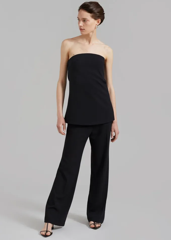 Women Kit Strapless Top 8211 Black The Frankie Shop Tops