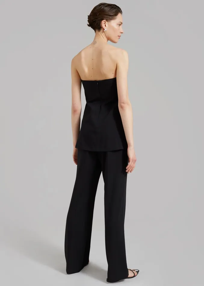 Women Kit Strapless Top 8211 Black The Frankie Shop Tops