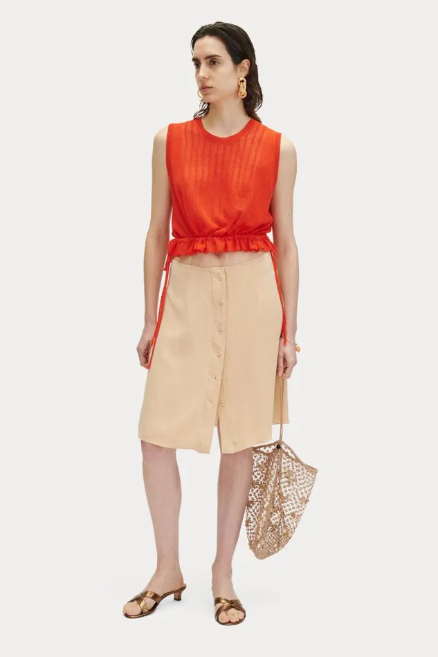 Women Knits Rachel Comey New Aires Top Coral Women Knits Rachel Comey New Aires Top Coral