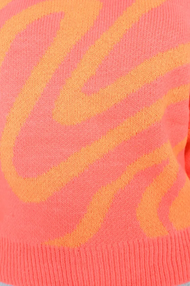 Women Knitwear petalandpup Rosalee Pattern Knit Sweater 8211 Pink Pink