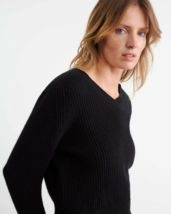 Women KORINA CASHMERE SWEATER Espresso Knits and Sweaters Nili Lotan