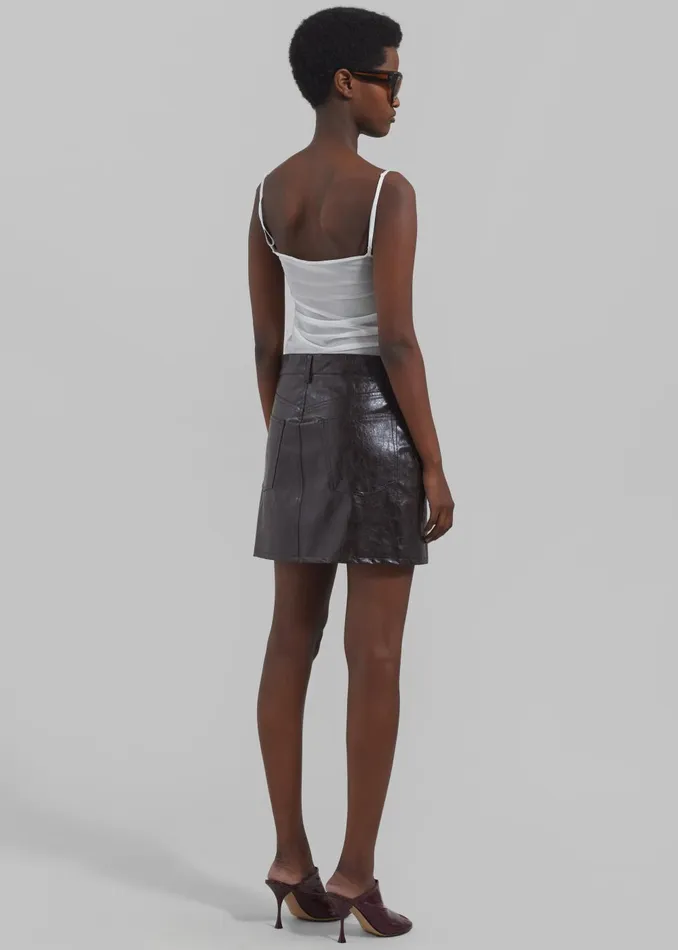 Women Kyla Sheer Tank Top 8211 White The Frankie Shop Tops