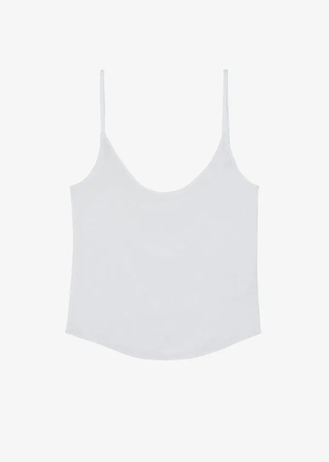 Women Kyla Sheer Tank Top 8211 White The Frankie Shop Tops