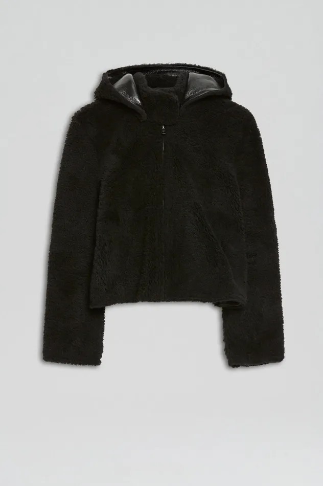 Women Leather Scanlan Theodore SHEARLING JACKET BLACKBLACK Women Leather Scanlan Theodore SHEARLING JACKET BLACKBLACK