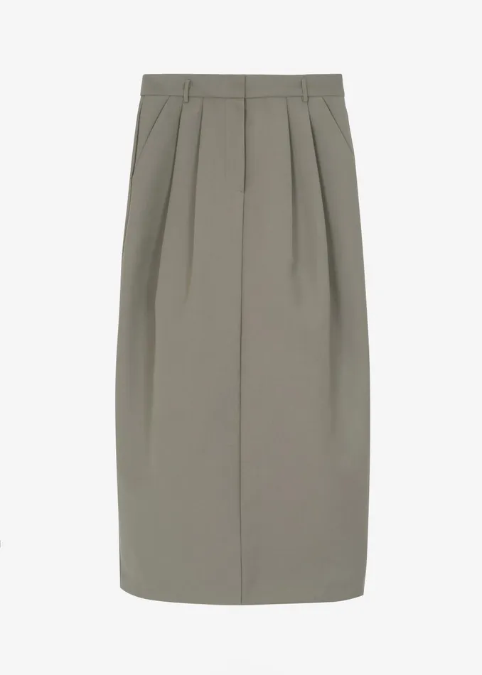 Women Letty Midi Pencil Skirt 8211 Khaki The Frankie Shop Bottoms