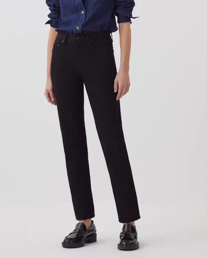 Women Lili 8211 Slim Jeans Black Denim Comptoir Des Cotonniers Jeans