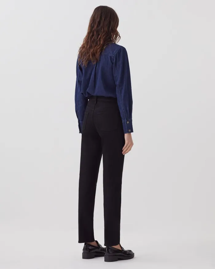 Women Lili 8211 Slim Jeans Black Denim Comptoir Des Cotonniers Jeans