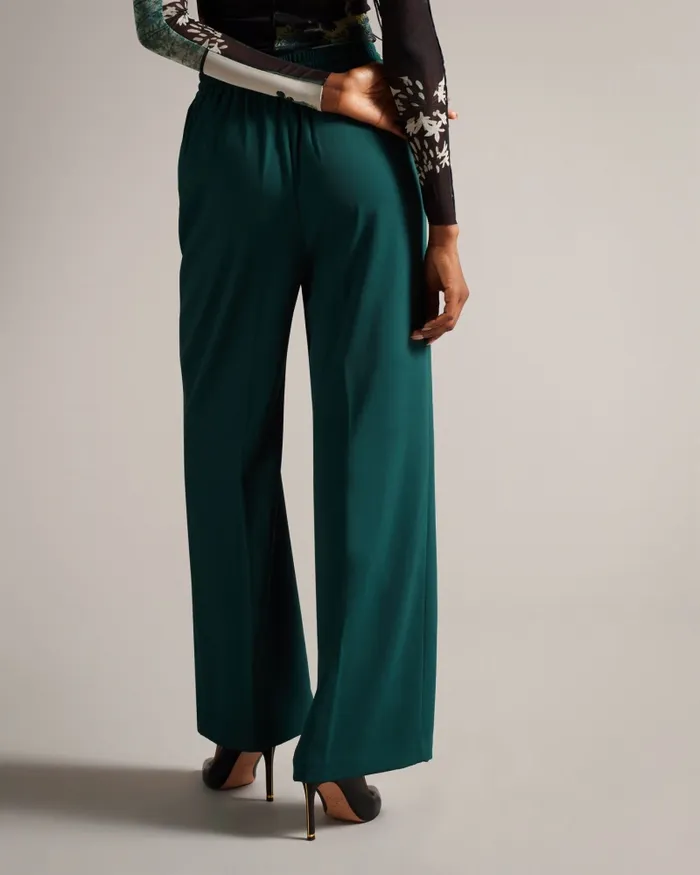 Women LILIAAH 8211 Wide Leg Jogger Dark Green Ted Baker Trousers and Shorts Women LILIAAH 8211 Wide Leg Jogger Dark Green Ted Baker Trousers and Shorts
