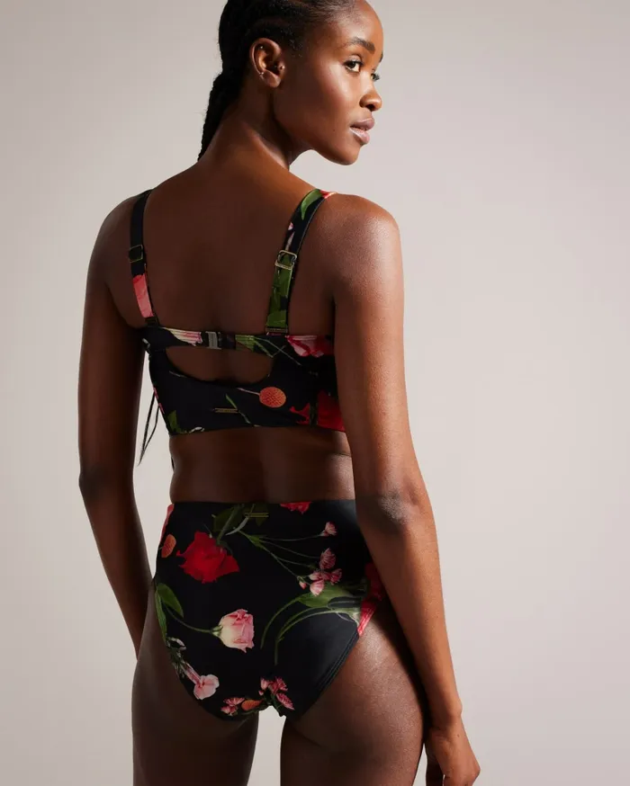 Women LOESIY 8211 Floral High Waisted Bikini Bottom Black Ted Baker Swimwear and Beachwear Women LOESIY 8211 Floral High Waisted Bikini Bottom Black Ted Baker Swimwear and Beachwear