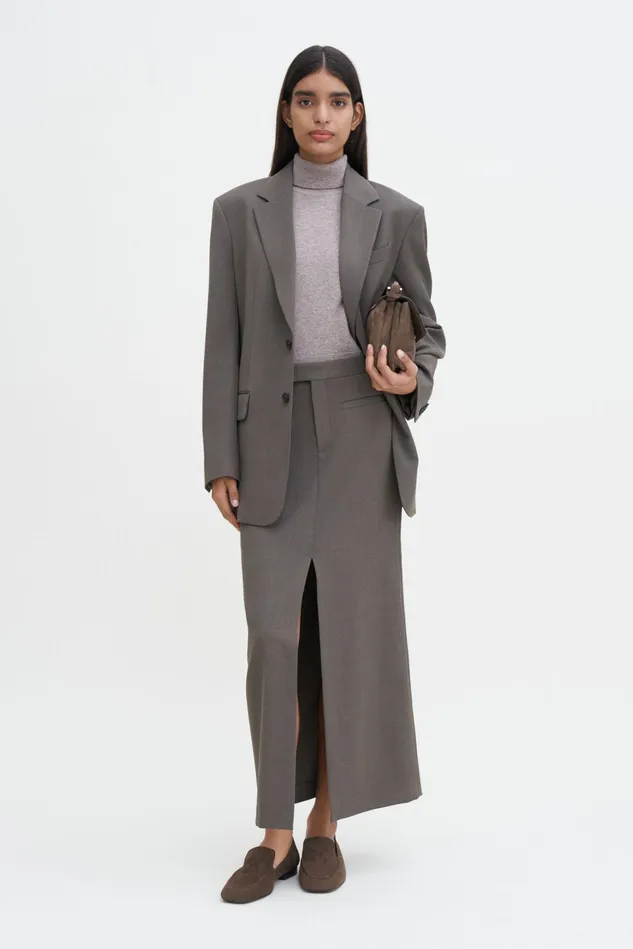 Women Long Tailored Skirt Driftwood Filippa K Skirts