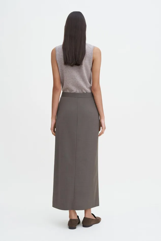 Women Long Tailored Skirt Driftwood Filippa K Skirts