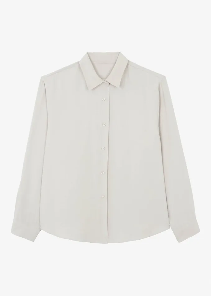 Women Lotta Fluid Shirt 8211 Beige The Frankie Shop Tops